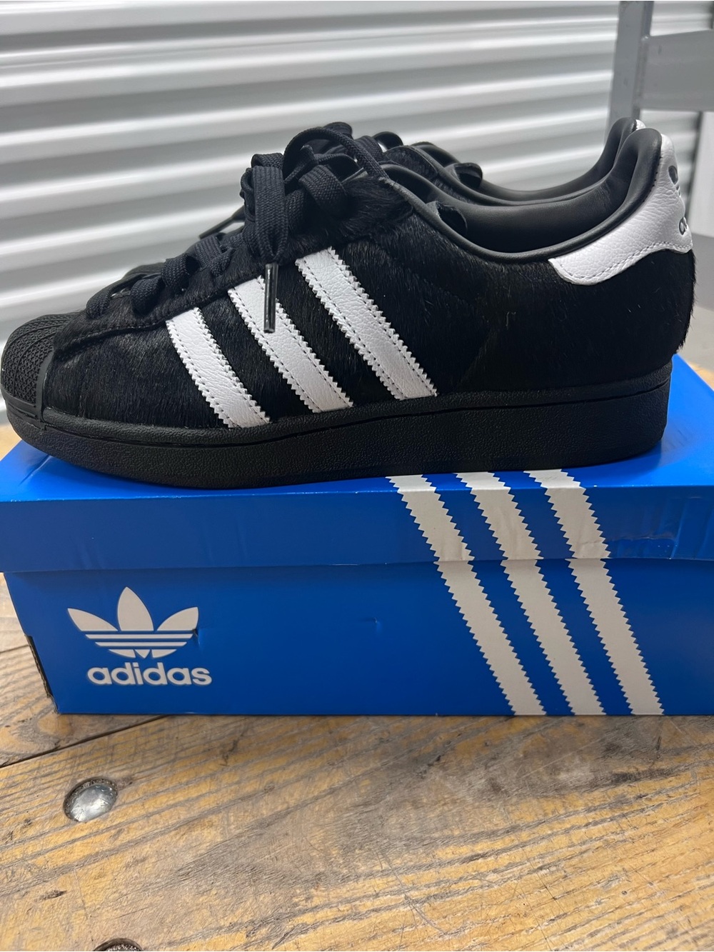 Adidas superstar size 8.5 horse hair
